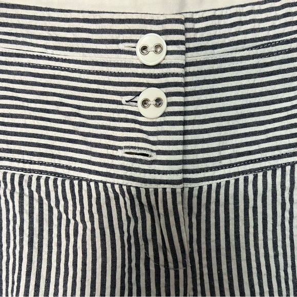 No Boundaries Blue & White Striped Seersucker Flare Pants - size 5 - Picture 5 of 8